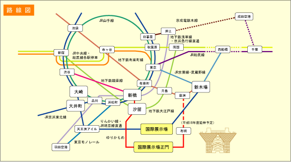 東京ビッグサイト路線図
