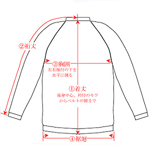 空調服の寸法