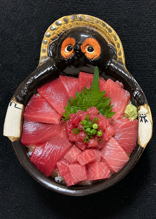 盛り付け例:まぐろ丼