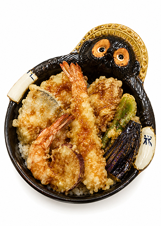 盛り付け例:天丼